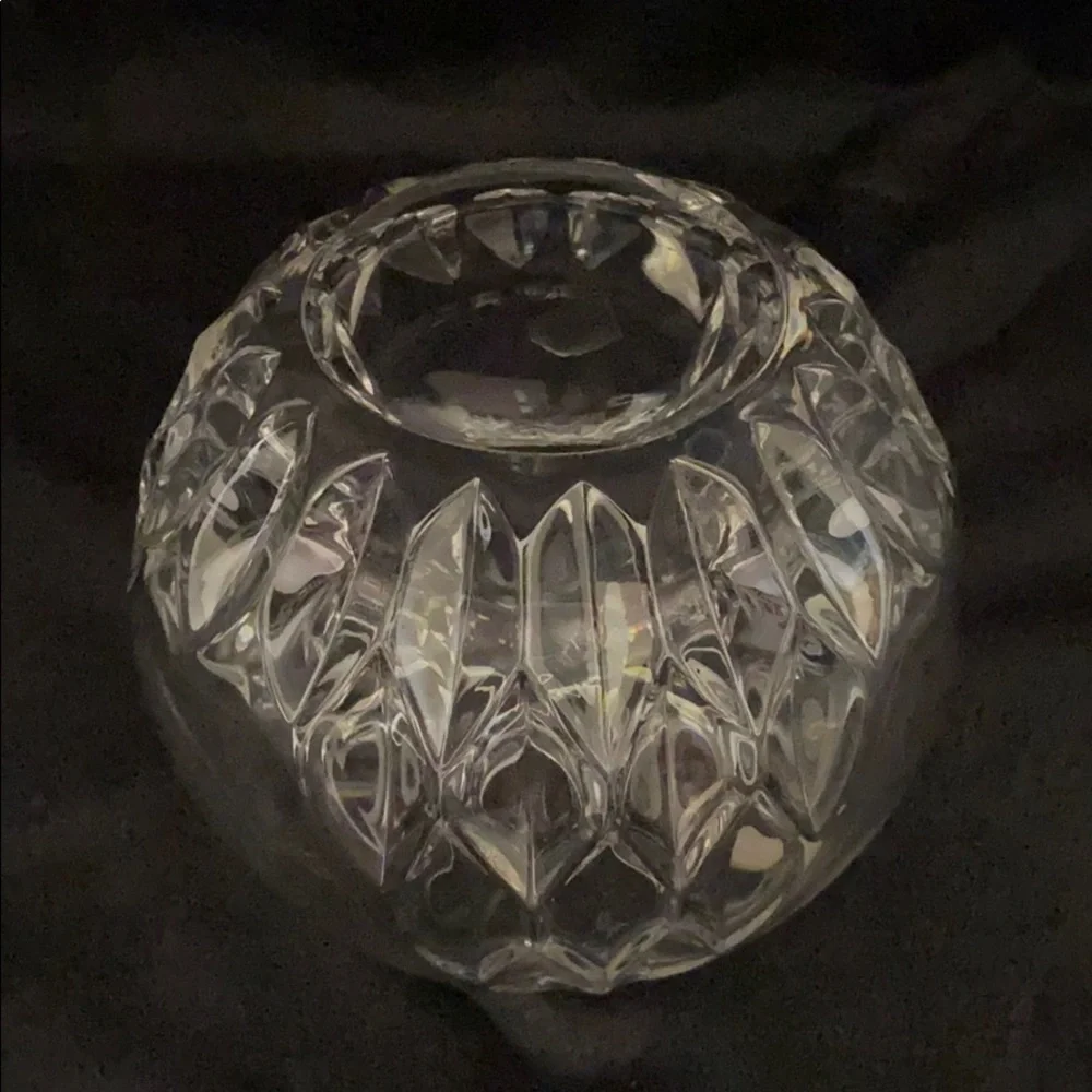 VINTAGE Bleikristall Hand Cut Lead Crystal Candy Bowl